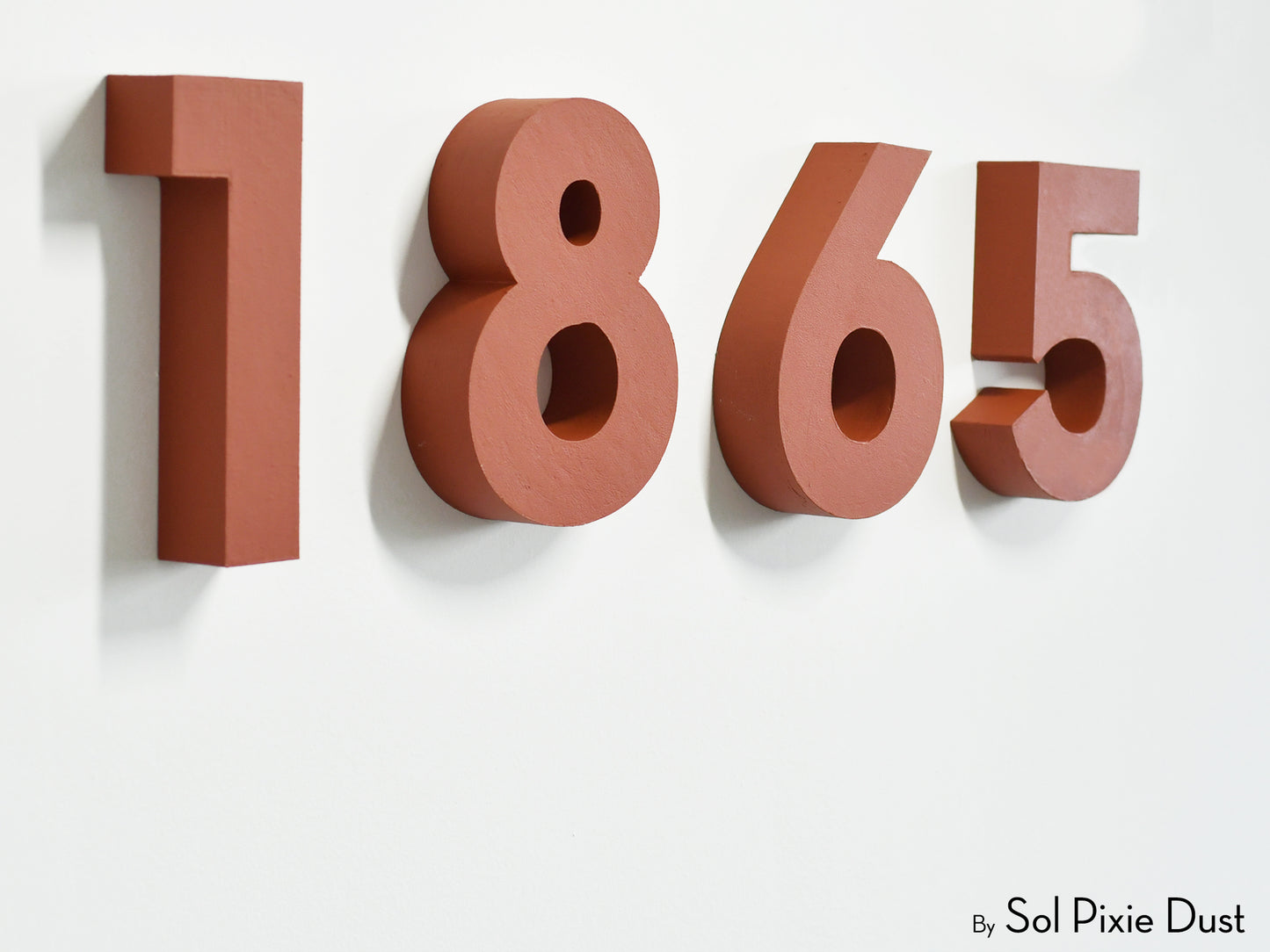 Modern 3D House Numbers