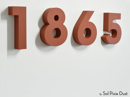 Modern 3D House Numbers
