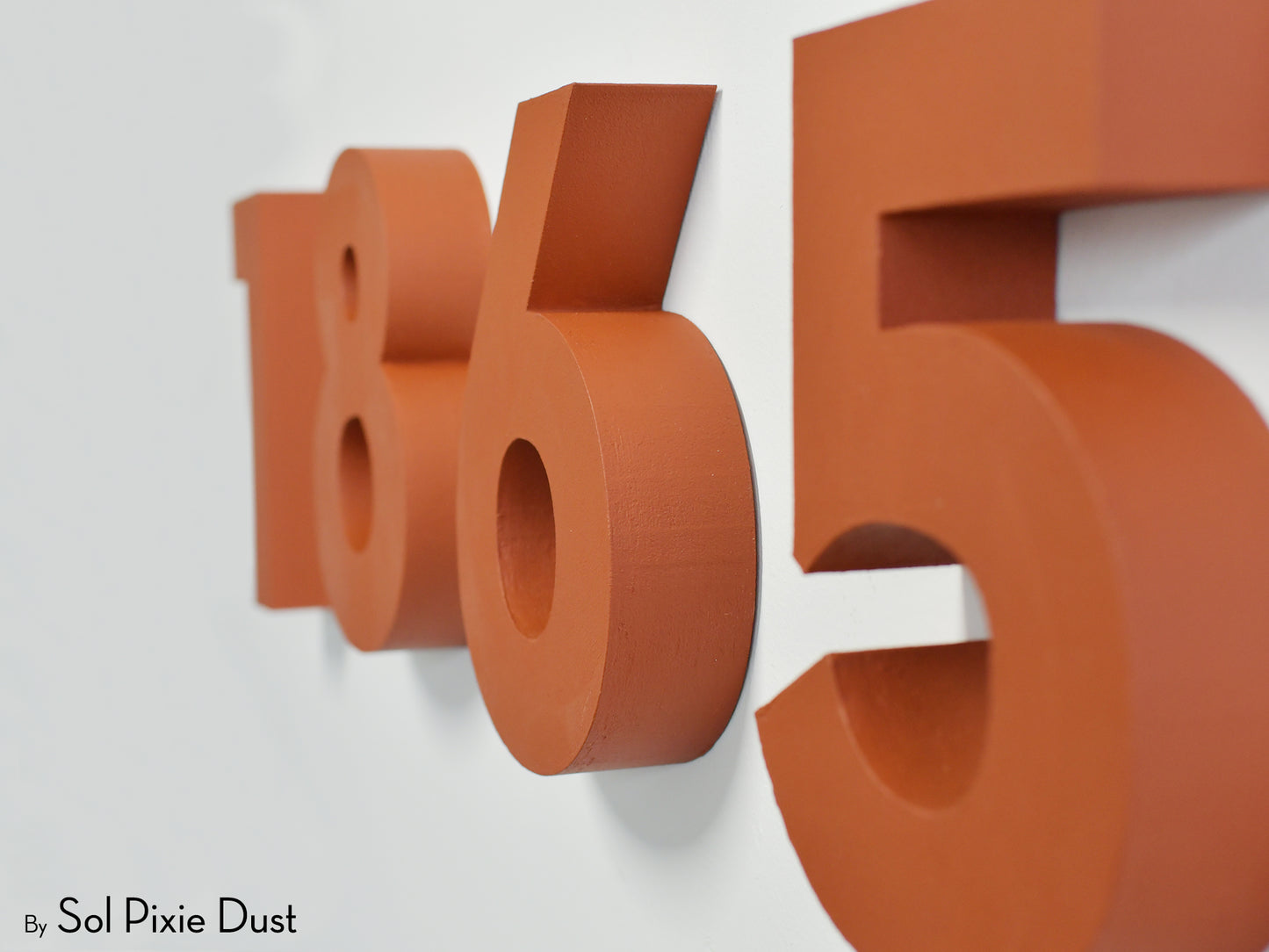 Modern 3D House Numbers