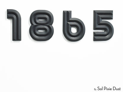 Boho 3D House Numbers – Modern Mediterranean Style