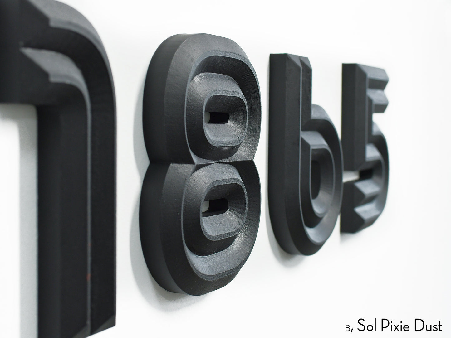Boho 3D House Numbers – Modern Mediterranean Style