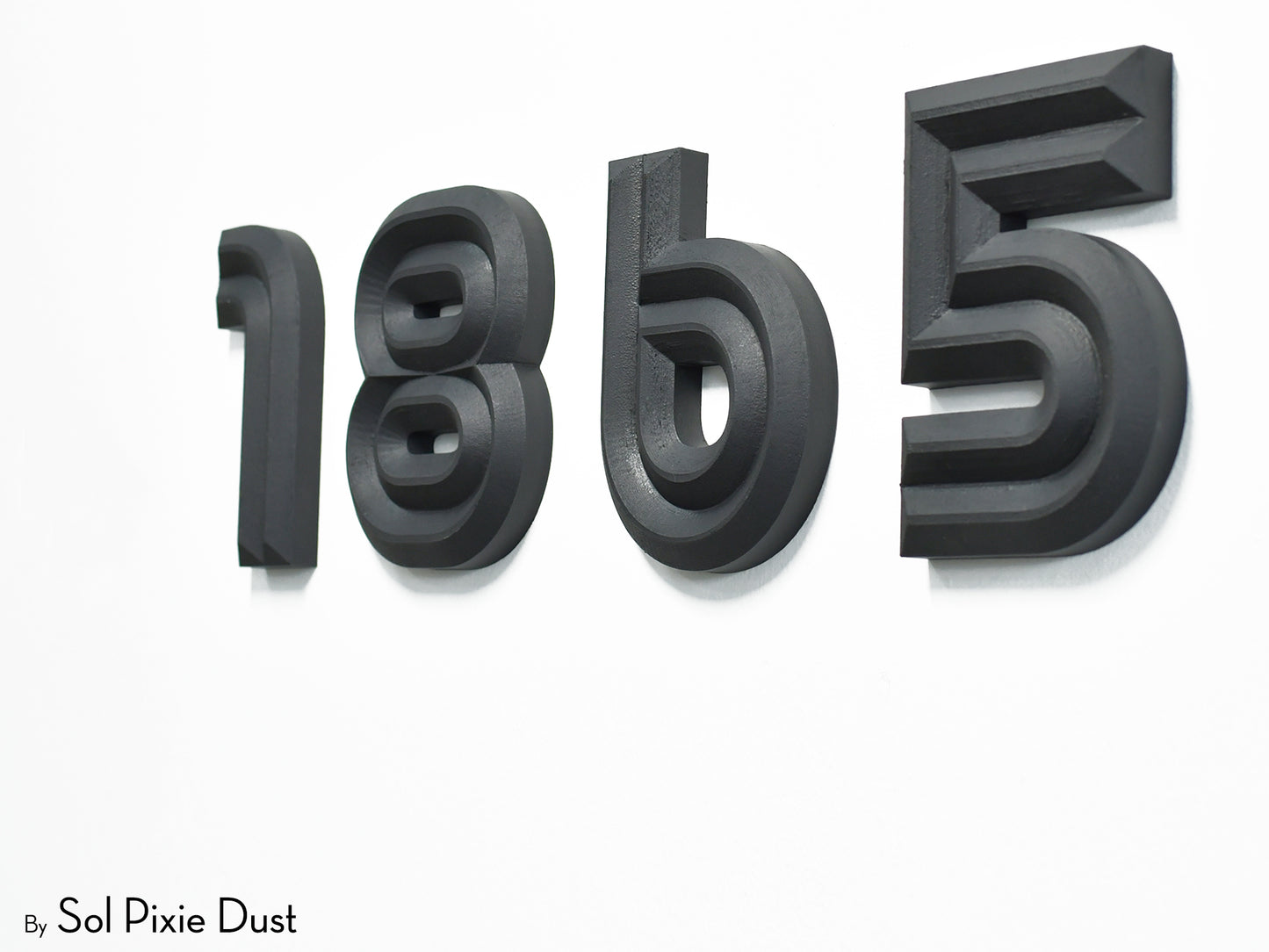 Boho 3D House Numbers – Modern Mediterranean Style