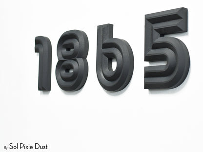 Boho 3D House Numbers – Modern Mediterranean Style