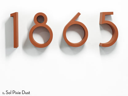 Minimal Extrude – Modern 3D House Numbers