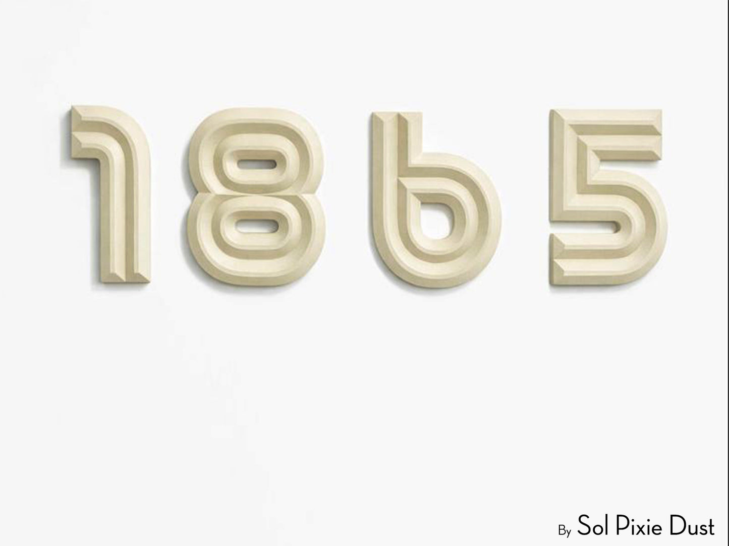 Boho 3D House Numbers – Modern Mediterranean Style