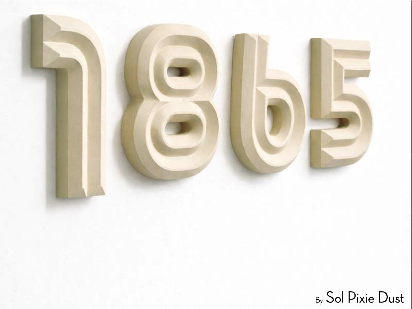 Boho 3D House Numbers – Modern Mediterranean Style