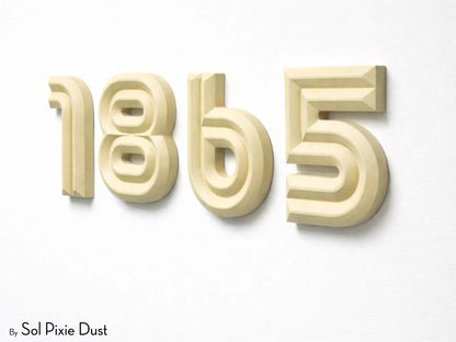 Boho 3D House Numbers – Modern Mediterranean Style
