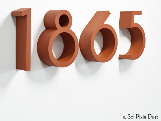 Minimal Extrude – Modern 3D House Numbers