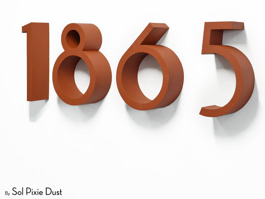 Minimal Extrude – Modern 3D House Numbers
