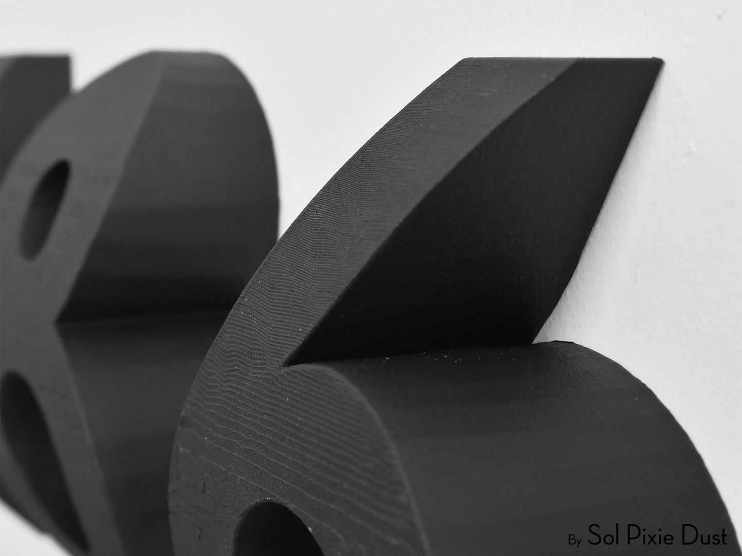 Curve 3D House Numbers - Modern House Numbers