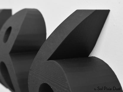 Curve 3D House Numbers - Modern House Numbers