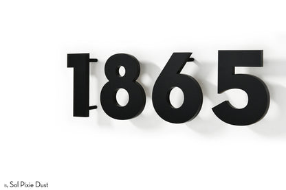 Modern House Numbers – Acrylic & Alucobond (ACP)