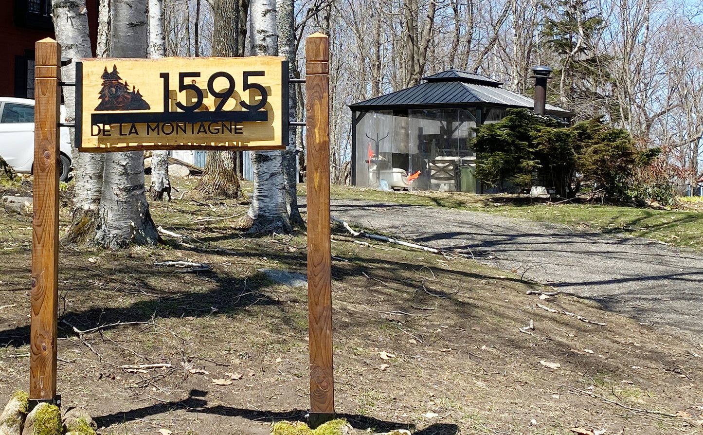 Underline House Numbers - LED Signs with Name / Address