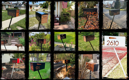 Modern Post Mounted Mailbox  - Contemporary Post Mounted Mailbox Type 4