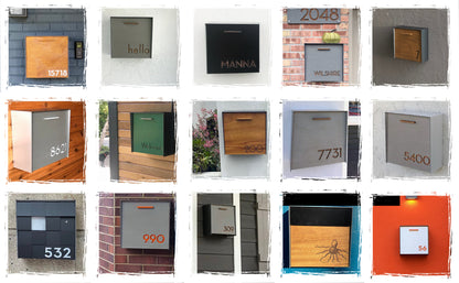 Type 1 - Wall Mounted Mailbox with Custom Door Styles & Body Colors