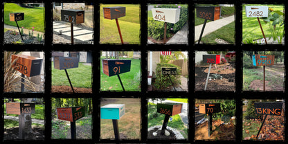 Modern Post Mounted Mailbox  - Contemporary Post Mounted Mailbox Type 4