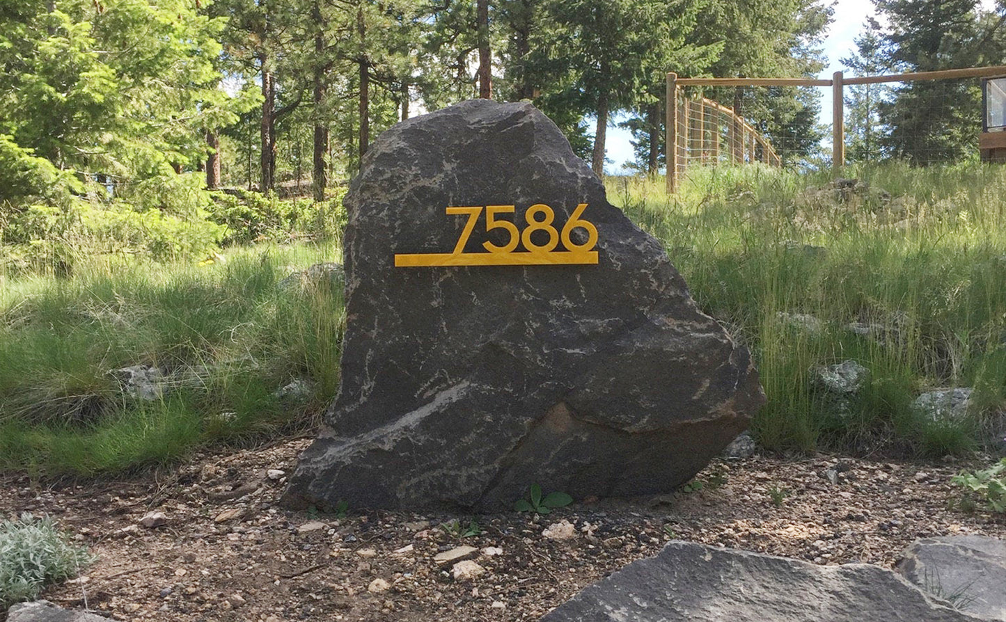 Underline House Numbers - LED Signs with Name / Address