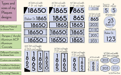 Acrylic Address Plaque - Signs