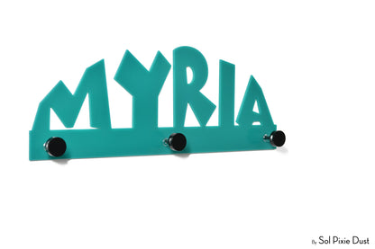 Wall Pegs and Racks - Custom Wall Hook Name