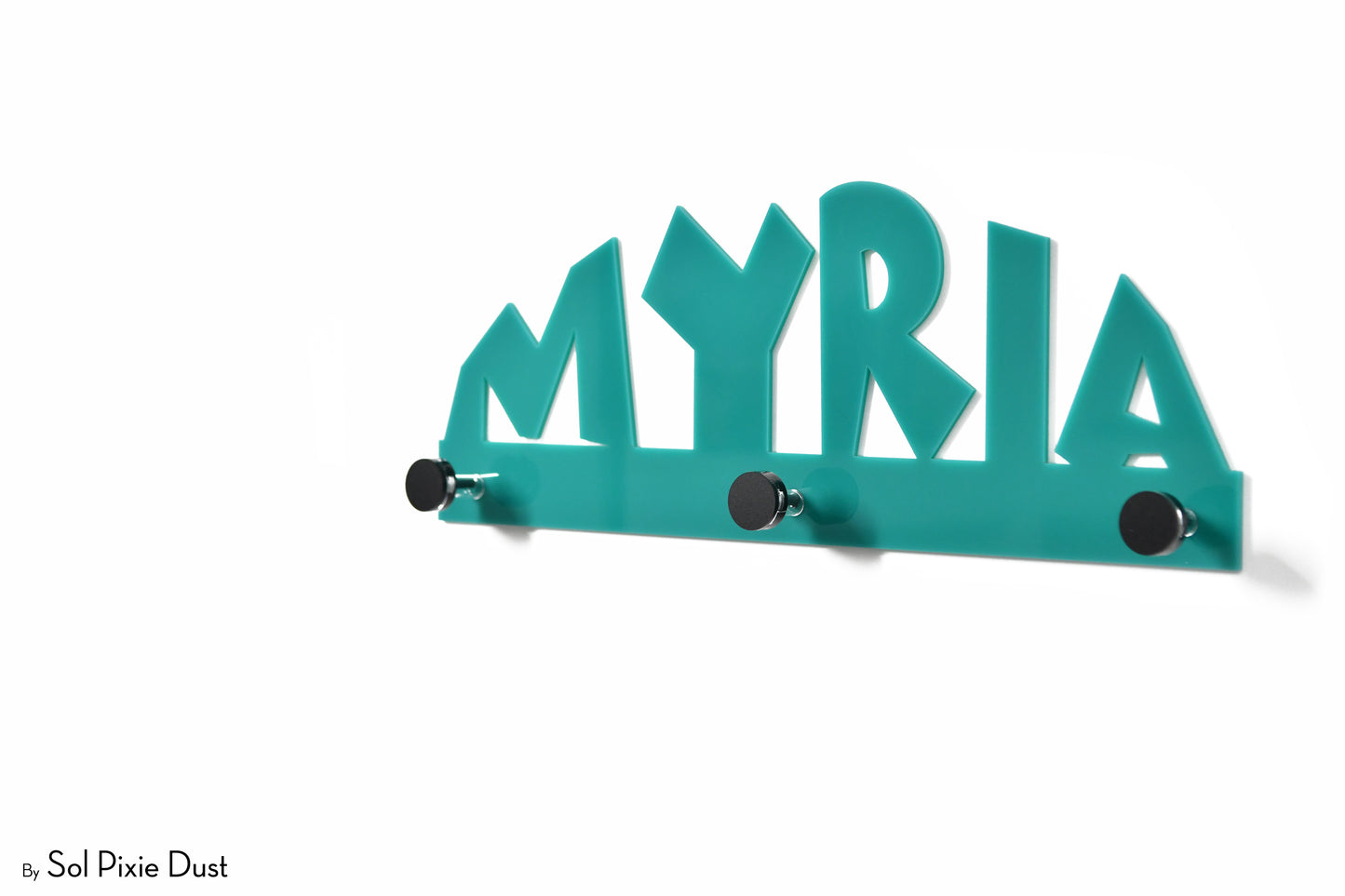 Wall Pegs and Racks - Custom Wall Hook Name