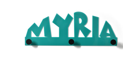 Wall Pegs and Racks - Custom Wall Hook Name