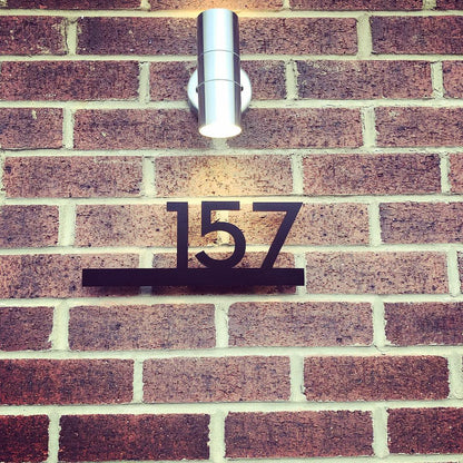 Underline House Numbers - LED Signs with Name / Address
