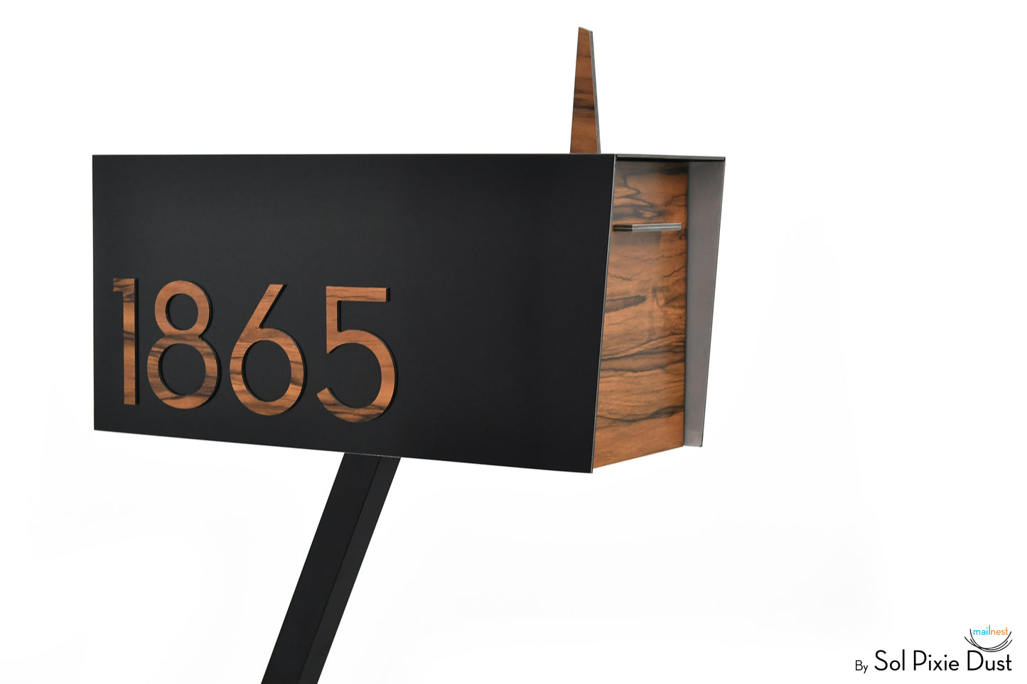 Modern Post Mounted Mailbox  - Contemporary Post Mounted Mailbox Type 4