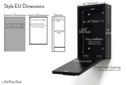 Modern Wall Mounted Mailbox Type EU