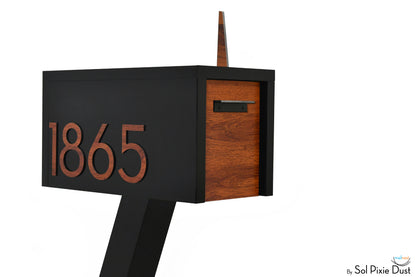 Modern Post Mounted Mailbox  - Contemporary Post Mounted Mailbox Type 4 Aluminum