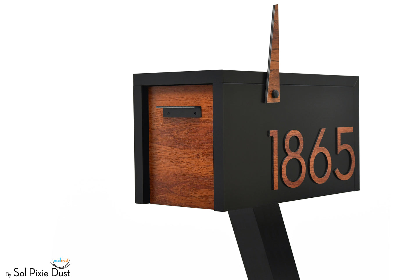 Modern Post Mounted Mailbox  - Contemporary Post Mounted Mailbox Type 4 Aluminum