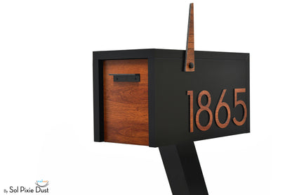Modern Post Mounted Mailbox  - Contemporary Post Mounted Mailbox Type 4 Aluminum