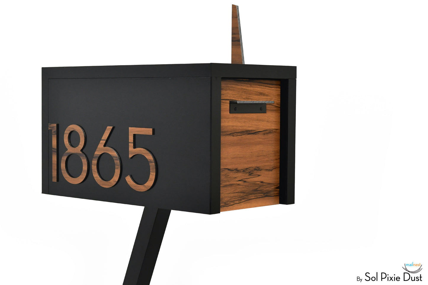 Modern Post Mounted Mailbox  - Contemporary Post Mounted Mailbox Type 4 Aluminum