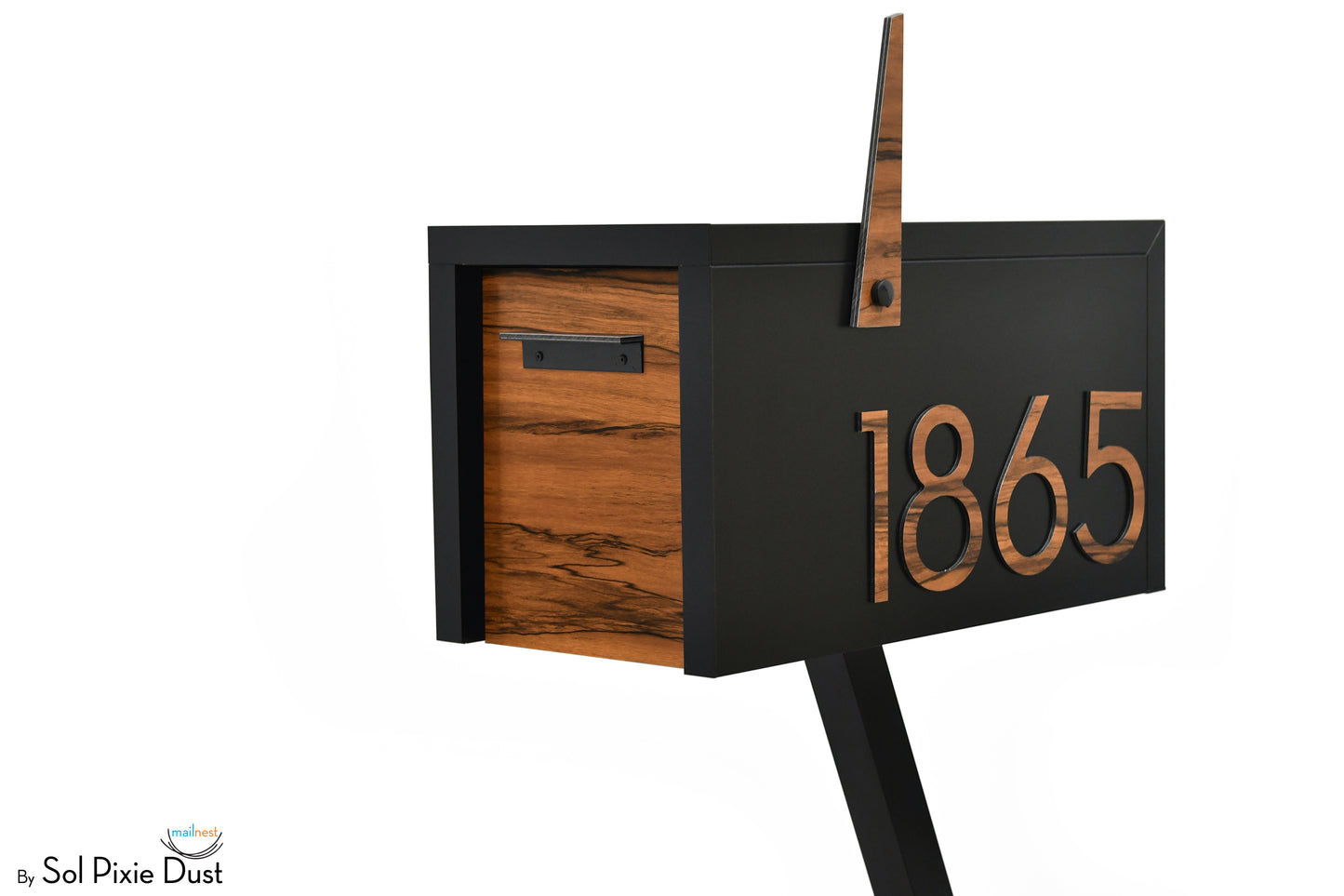 Modern Post Mounted Mailbox  - Contemporary Post Mounted Mailbox Type 4 Aluminum