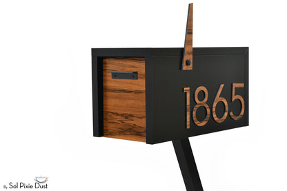 Modern Post Mounted Mailbox  - Contemporary Post Mounted Mailbox Type 4 Aluminum
