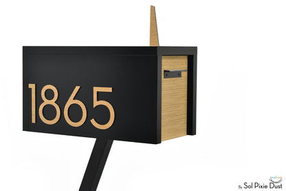 Modern Post Mounted Mailbox  - Contemporary Post Mounted Mailbox Type 4 Aluminum