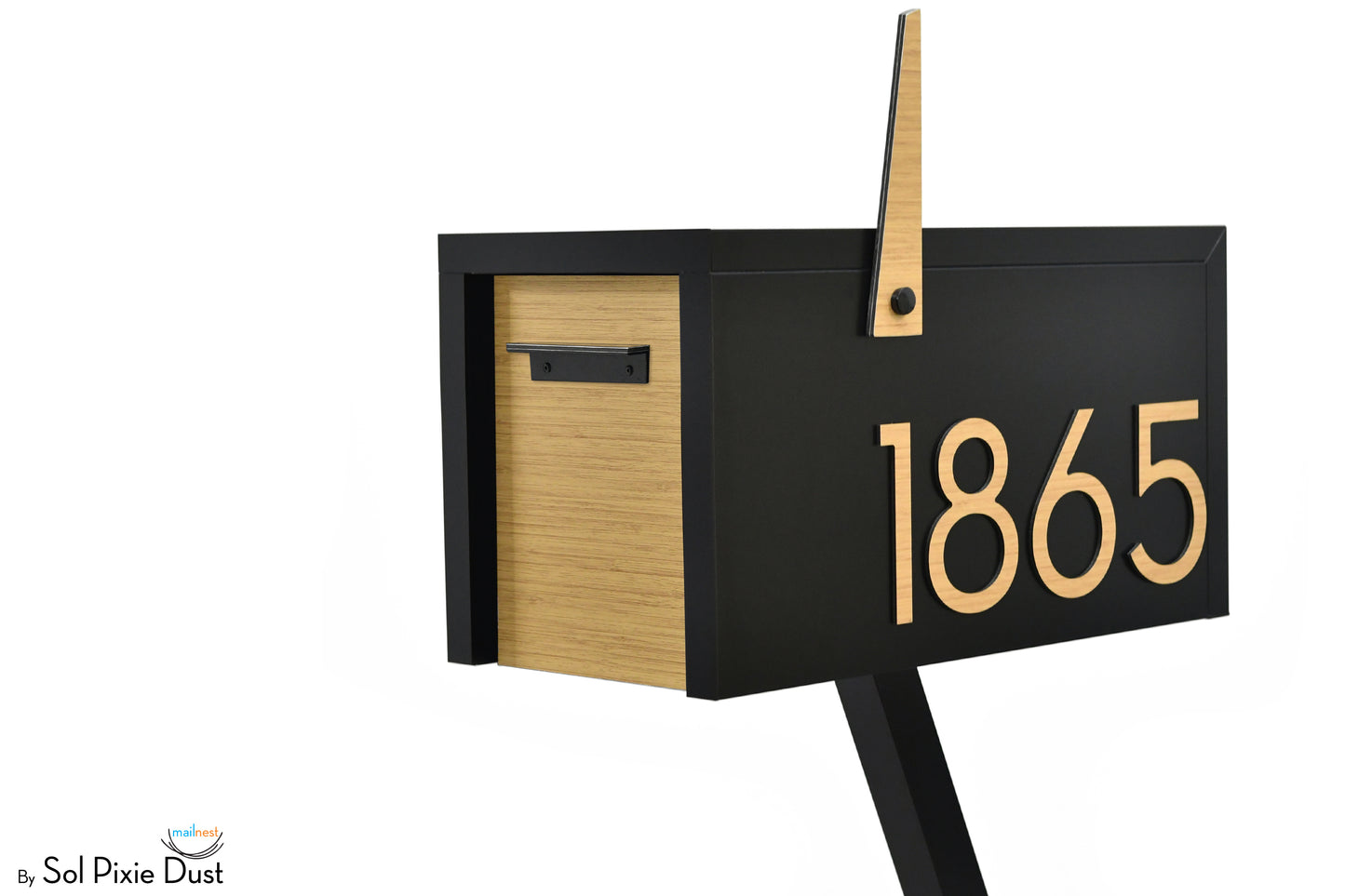 Modern Post Mounted Mailbox  - Contemporary Post Mounted Mailbox Type 4 Aluminum