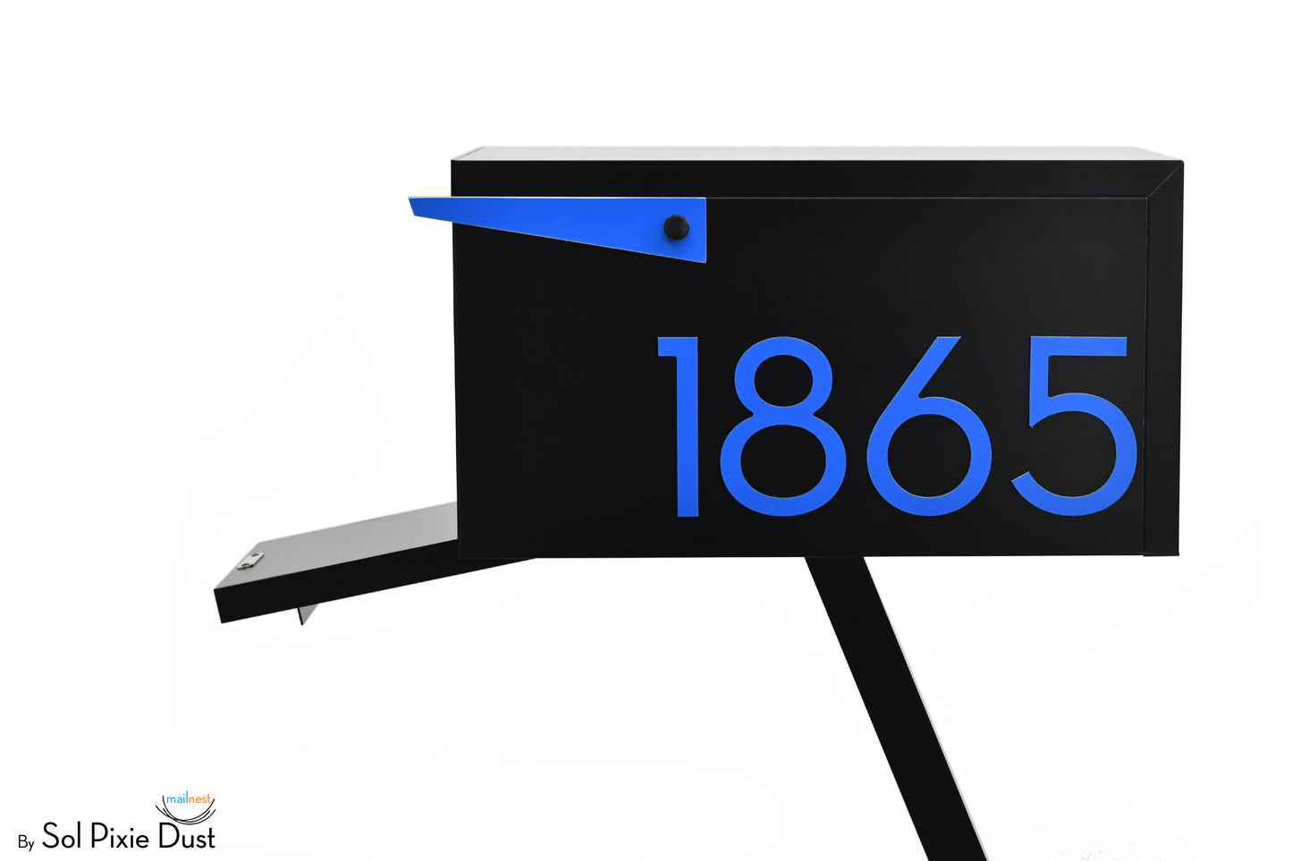 Modern Post Mounted Mailbox  - Contemporary Post Mounted Mailbox Type 4 Aluminum