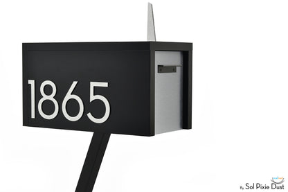 Modern Post Mounted Mailbox  - Contemporary Post Mounted Mailbox Type 4 Aluminum