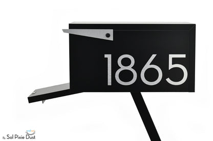 Modern Post Mounted Mailbox  - Contemporary Post Mounted Mailbox Type 4 Aluminum