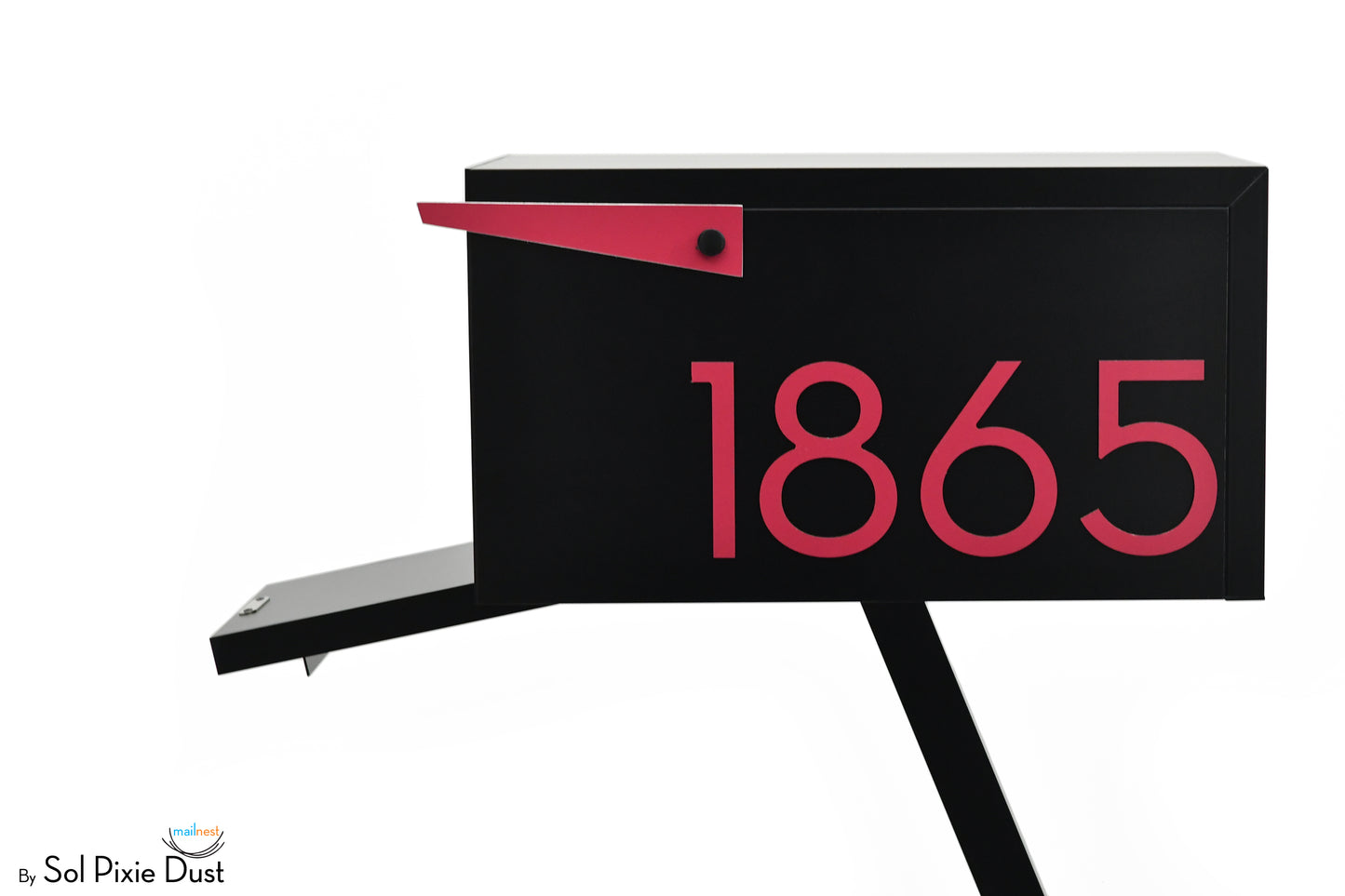 Modern Post Mounted Mailbox  - Contemporary Post Mounted Mailbox Type 4 Aluminum