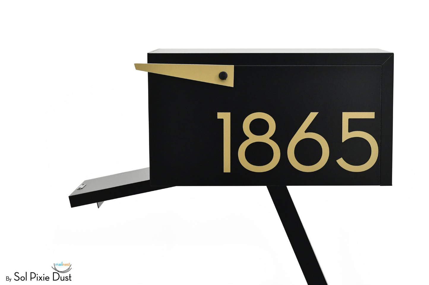 Modern Post Mounted Mailbox  - Contemporary Post Mounted Mailbox Type 4 Aluminum