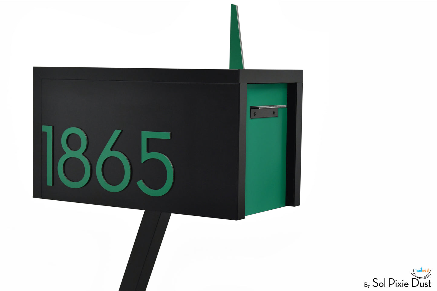 Modern Post Mounted Mailbox  - Contemporary Post Mounted Mailbox Type 4 Aluminum