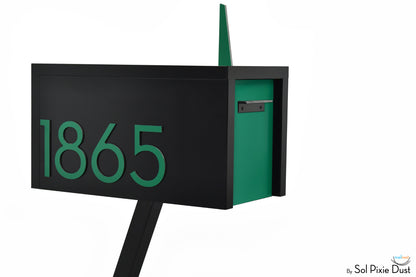 Modern Post Mounted Mailbox  - Contemporary Post Mounted Mailbox Type 4 Aluminum