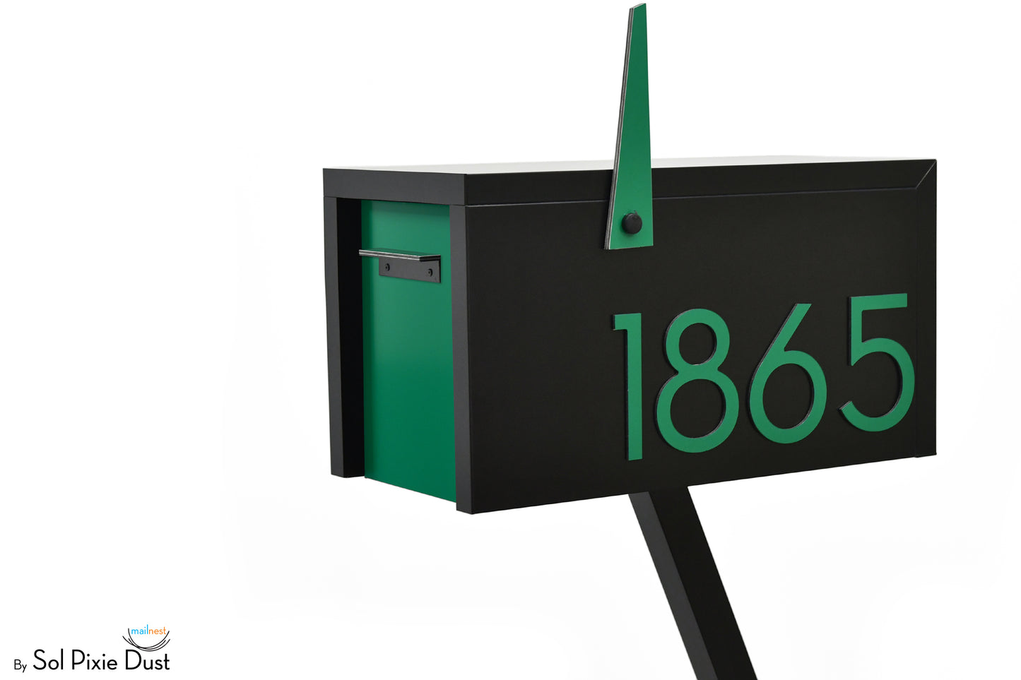 Modern Post Mounted Mailbox  - Contemporary Post Mounted Mailbox Type 4 Aluminum