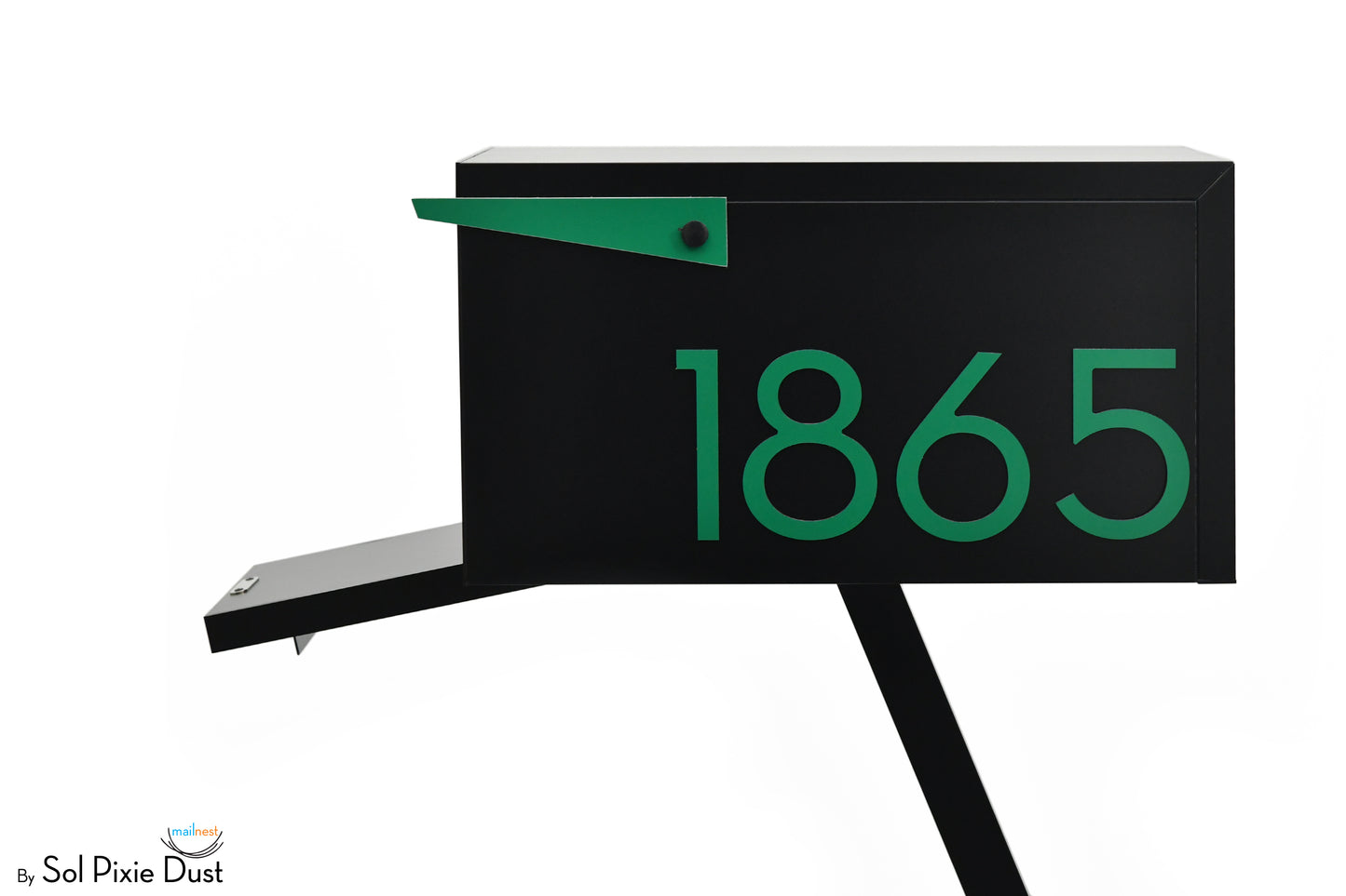 Modern Post Mounted Mailbox  - Contemporary Post Mounted Mailbox Type 4 Aluminum