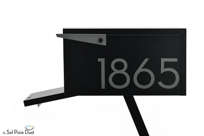 Modern Post Mounted Mailbox  - Contemporary Post Mounted Mailbox Type 4 Aluminum