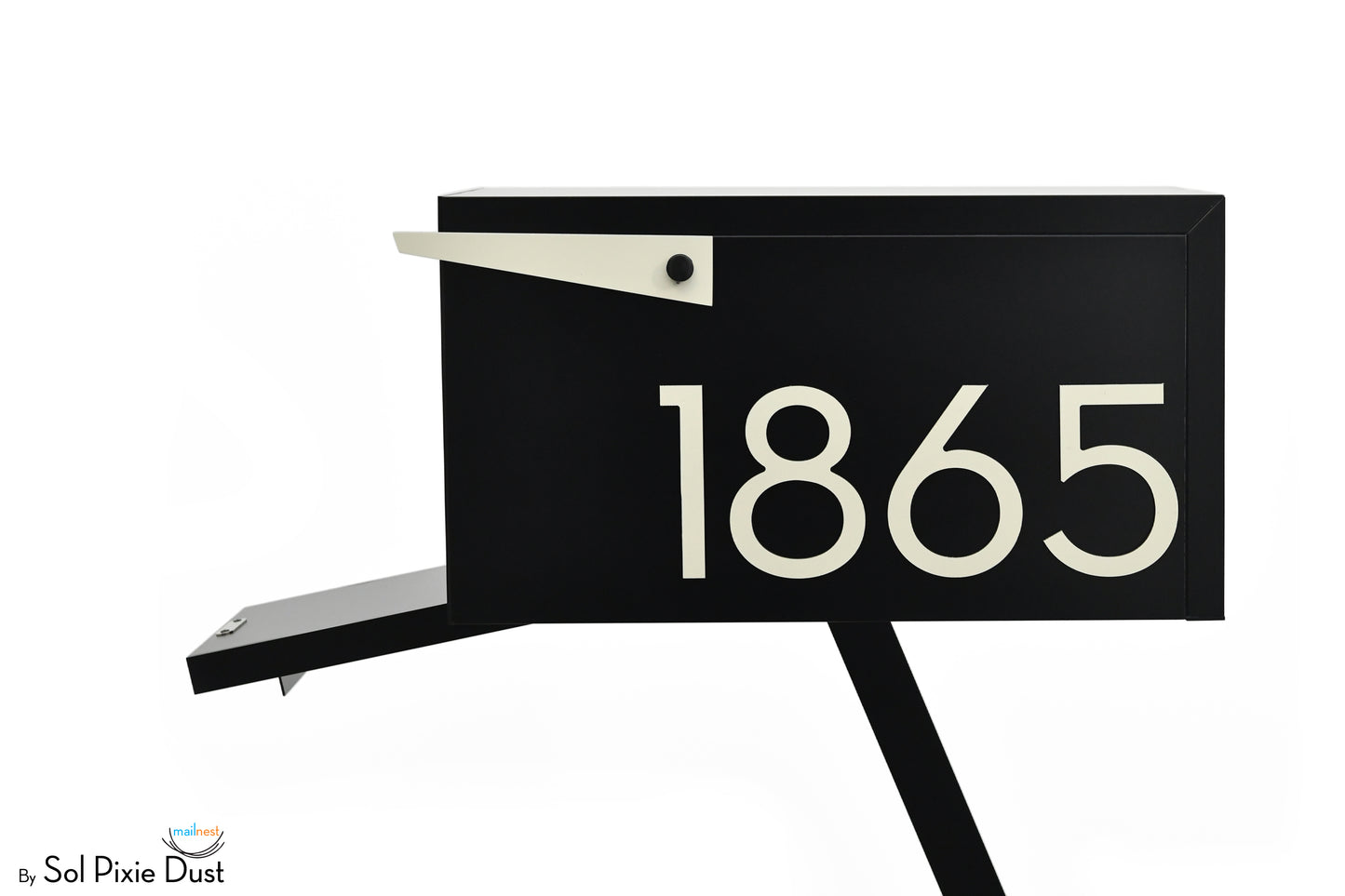 Modern Post Mounted Mailbox  - Contemporary Post Mounted Mailbox Type 4 Aluminum