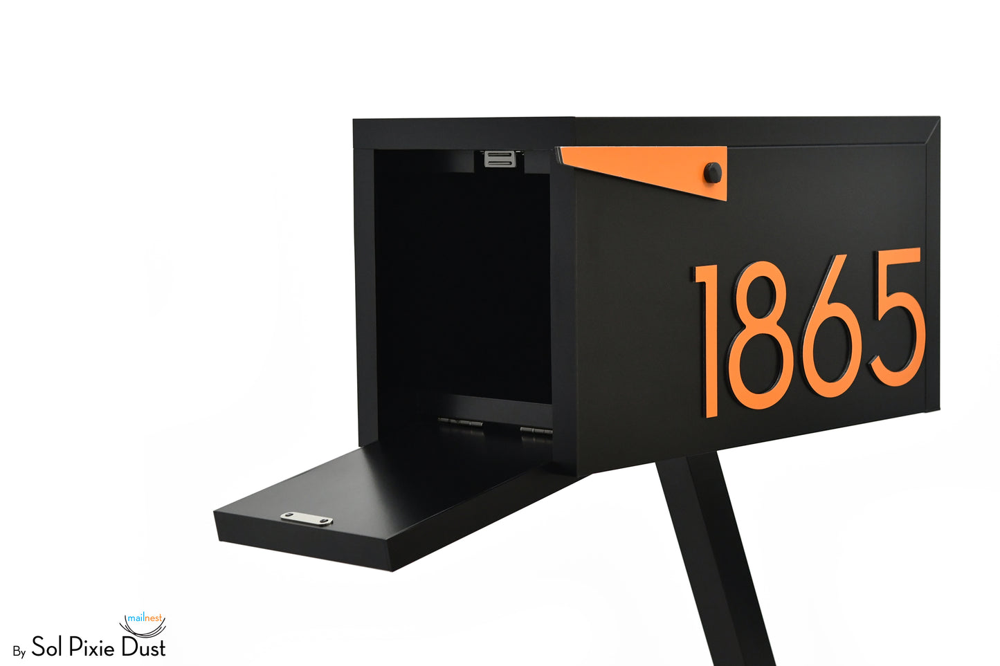 Modern Post Mounted Mailbox  - Contemporary Post Mounted Mailbox Type 4 Aluminum