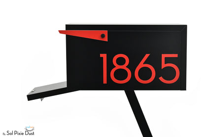 Modern Post Mounted Mailbox  - Contemporary Post Mounted Mailbox Type 4 Aluminum