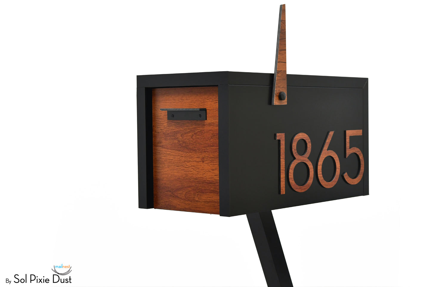 Modern Post Mounted Mailbox  - Contemporary Post Mounted Mailbox Type 4 Aluminum
